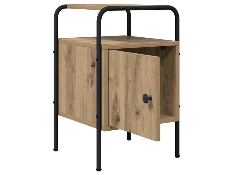  Table de chevet - cabinet de chevet - table de nuit 2 pc chêne artisanal 35 x 36,5 x 56 cm  - Conforama C