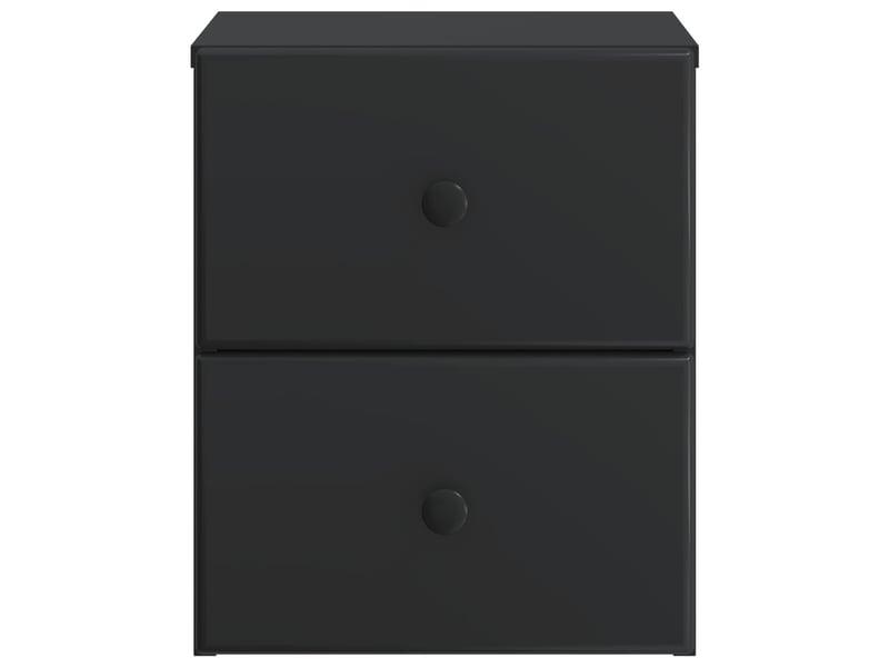  Table de chevet mural 2 pièces noir 34,5 x 33 x 40 cm  - Conforama E