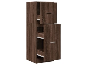 Armoire apothicaire chêne marron 40x41x118 cm bois d'ingénierie