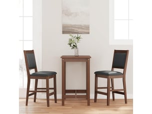 Lot de 2 tabouret de bar avec coussins en bois massif marron et caoutchouc shl84219