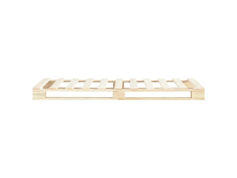  Lit simple- lit adulte -  cadre de lit de palette sans matelas bois massif pin 100x200 cm  - Conforama B