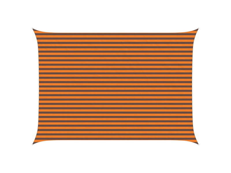  Voile d'ombre - voile d'ombrage - voile parasol orange et marron 3,5 x 5 m 100 % polyester oxford  - Conforama A
