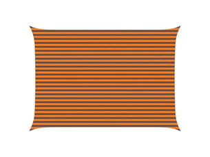 Voile d'ombre - voile d'ombrage - voile parasol orange et marron 3,5 x 5 m 100 % polyester oxford