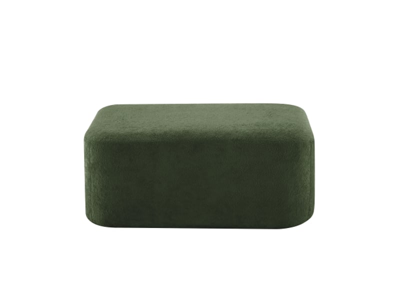  Pouf en velours - velours doux et résistant - dimensions 96x69x45 cm - poids 9 kg - design modulaire  - Conforama A