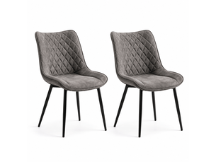 Chaise rembourrée d’appoint - polyvalente pour salon, salle à manger et bureau - lot de 2 chaises