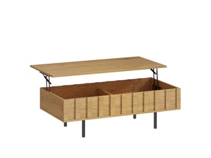 Table basse rectangulaire coloris bois clair <strong></strong> <strong></strong> - 55 cmx110 cm