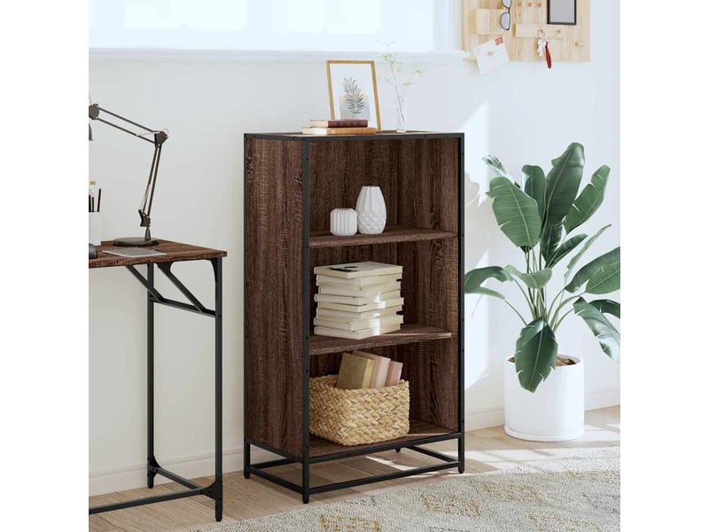  Bibliothèque, étagère de rangement chêne marron 60x35x107,5 cm bois d'ingénierie  - Conforama C