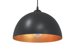 Lampes suspendues 2 pcs hauteur réglable e27 noir ø 30 cm métal