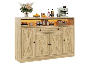 Buffet 4 porte(s)  1 tiroir(s) REDOM  - 140 cm coloris naturel 