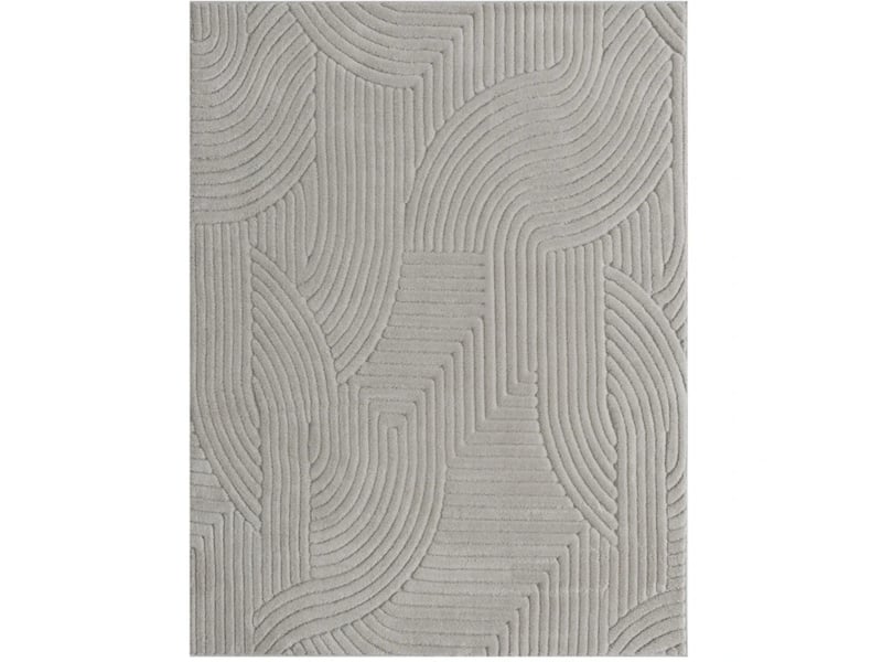 Tapis de salon 230x160 cm géométrique gris  - Conforama A