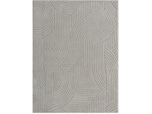 Tapis de salon 230x160 cm à poils longs, géométrique, antidérapant, gris
