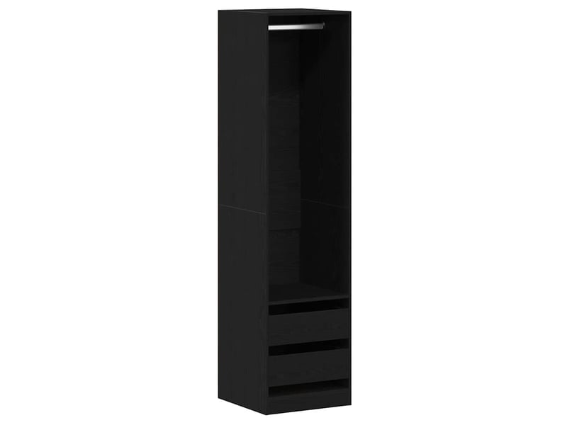  Armoire chambre, armoire de rangement chêne noir 50x50x200 cm bois d'ingénierie shl30155  - Conforama A