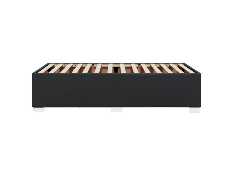  Lit simple- lit adulte -  cadre de lit sans matelas noir 80x200 cm similicuir  - Conforama D