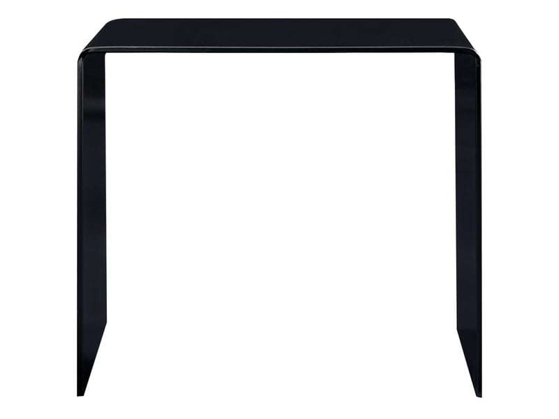  Table basse | table de salon noir 50x50x45 cm verre trempé  - Conforama B
