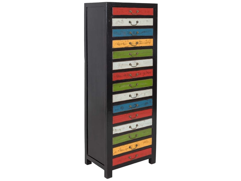  Commode en bois multicolore 60x40x164 cm h  - Conforama A