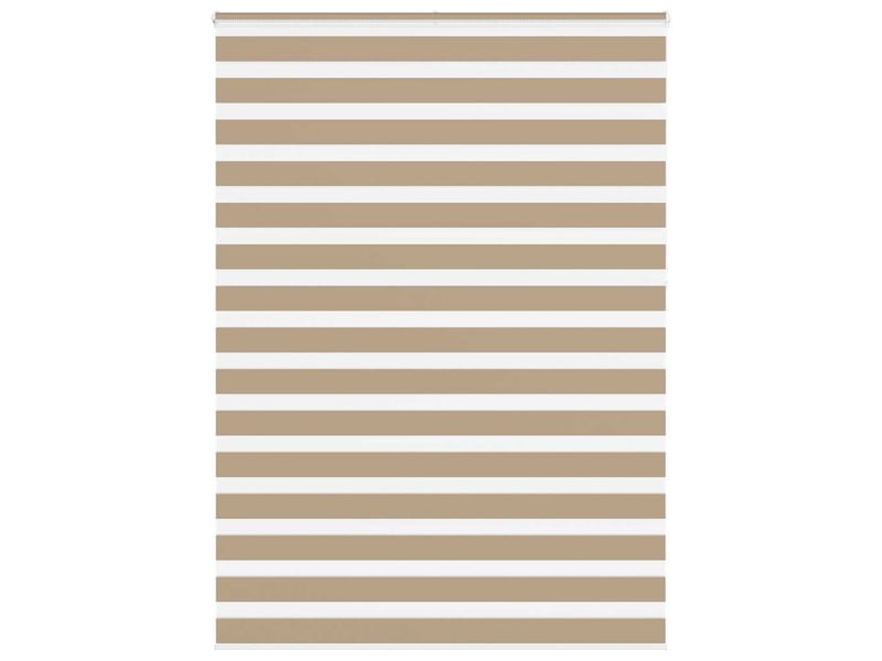 Store zèbre, store de fenêtre marron sable largeur du tissu 160,9 cm polyester cf48795 - Conforama B