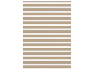 Store zèbre, store de fenêtre marron sable largeur du tissu 160,9 cm polyester cf48795