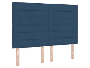 Tete de lit A fixer sur le cadre de lit largeur 144 cm   bleu
