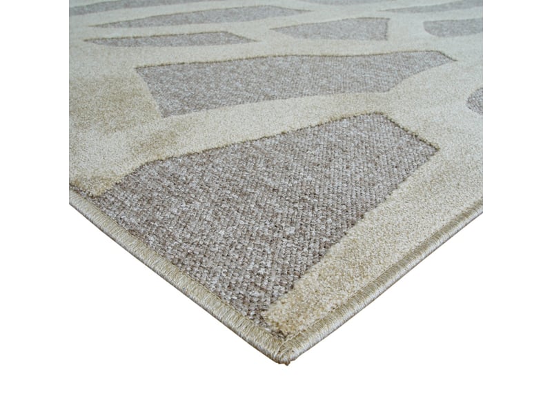  Tapis relief graphique beige 160x230  - Conforama C