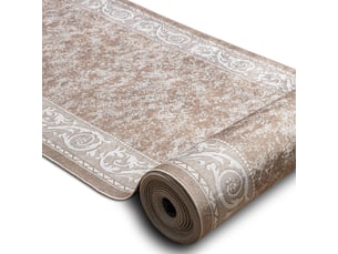 Tapis de couloir antidérapant lotus romantic 60981 classique, ornement beige lavable 80 cm 80x550 cm