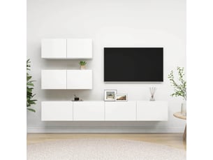 Meuble tv coloris blanc  <strong></strong>  <strong></strong>