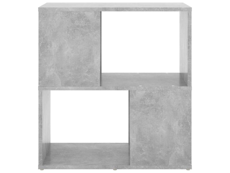  Bibliothèque, meuble de rangement salon gris béton 60x24x63 cm bois d'ingénierie  - Conforama C