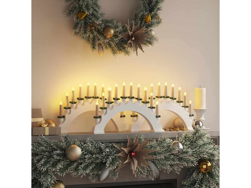  Arche de bougies de noël avec 10 bougies led 3 pc led cf62114  - Conforama B
