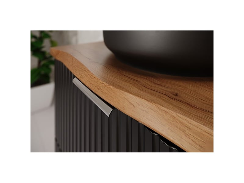  Plan pour vasque natoura 60,6 cm en mdf couleur chêne wotan  - Conforama D