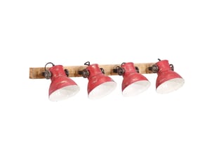 Lampe murale, applique murale 25 w rouge délavé 90x25 cm e27