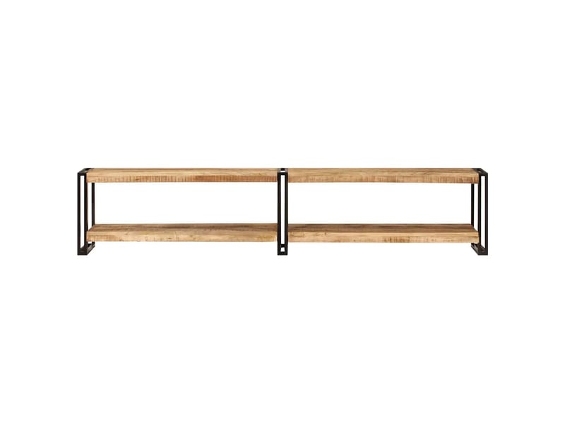  Meuble tv - banc tv - meuble de rangement 200x30x40 cm bois massif de manguier  - Conforama A