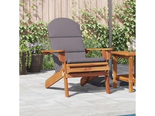 Chaise de jardin | chaise d'extérieur adirondack avec coussins bois massif d'acacia shl3308