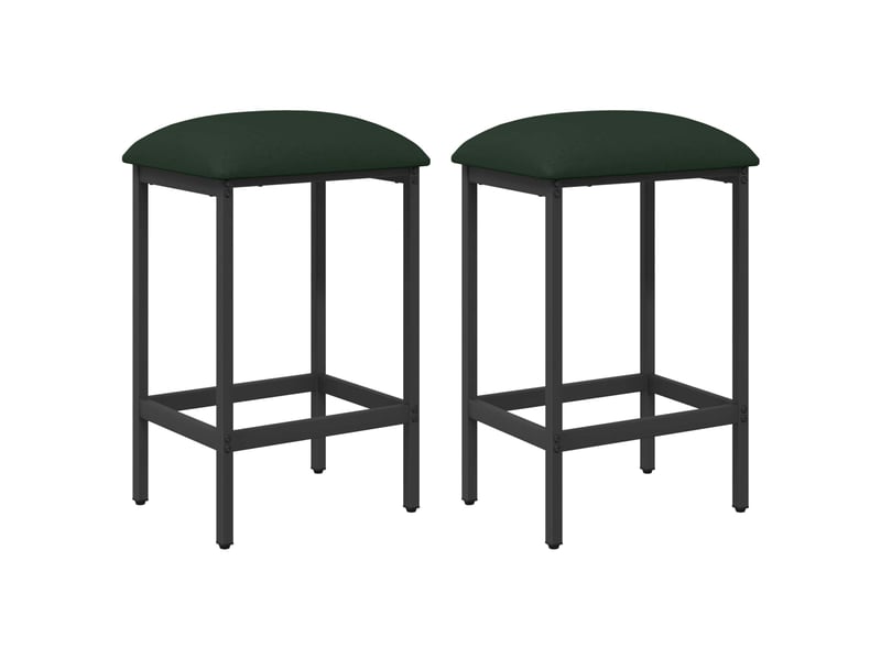  Lot de 2 tabouret de bar, chaise de bar vert foncé 40x32x64 cm shl89148  - Conforama A