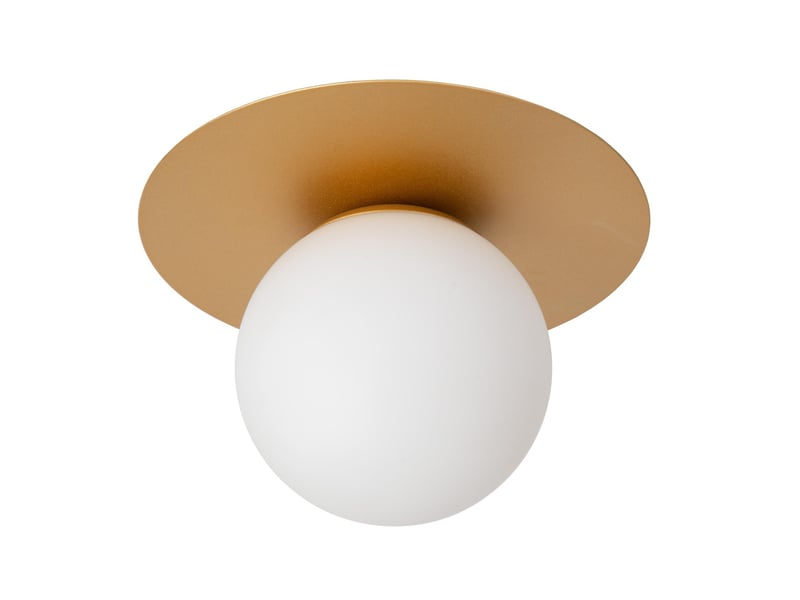 Plafonnier diam. 25 cm 1xe27 or mat laiton - lucide - tricia  - Conforama B