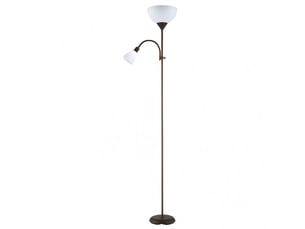 Lampadaire fabrilamp rigel e14 coloris marron 180 x 34 x 25,5 cm