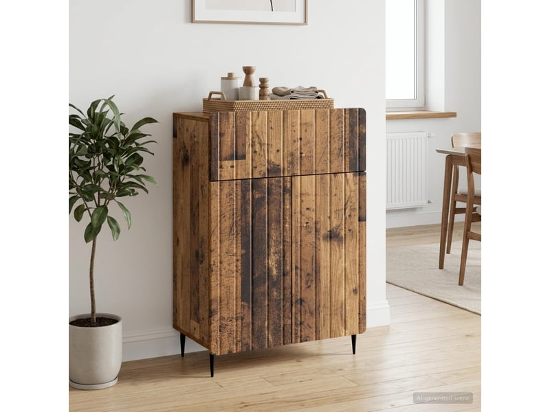 Buffet - bahut - meuble de rangement bois ancien 66 x 34,5 x 92 cm bois d'ingénierie - Conforama B