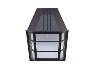 Applique extérieure classique fabrilamp acrux noir, 1 x e27, ip23, 24 x 20 x 11,5 cm