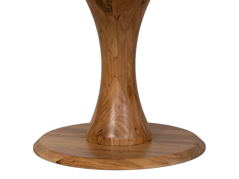  Table à manger en bois brun clair 150x150x77h cm  - Conforama E