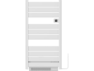 Voltman-sèche serviette aluminium 500 + 1000w + soufflerie - barres plates - blanc - voltman