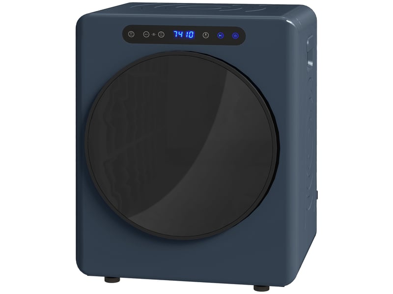 Séchoir linge portable - 1000w 4kg - timer - 6 modes - installation murale ou à poser - bleu - Conforama E