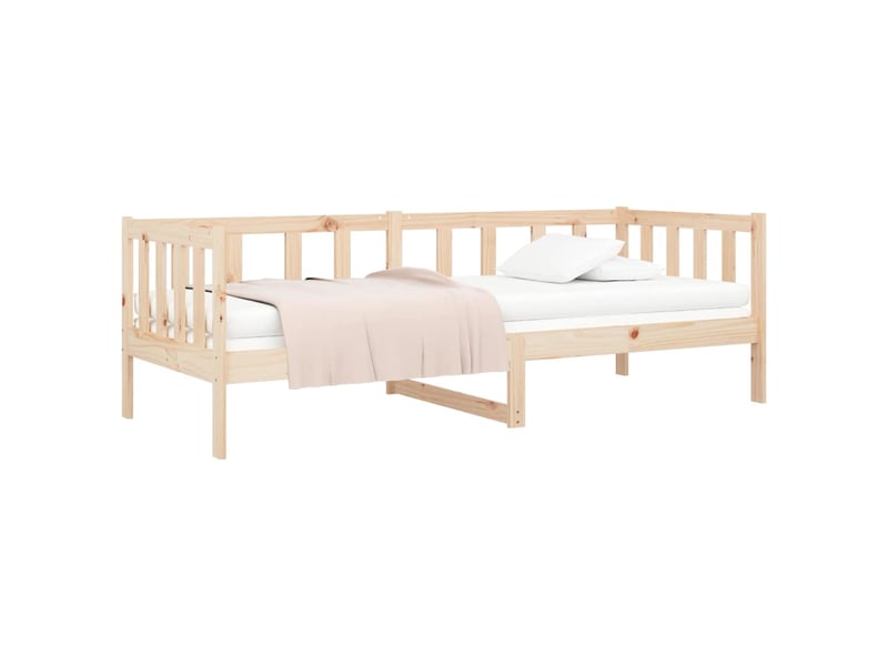 Lit simple- lit adulte - lit de jour sans matelas 80x200 cm bois de pin massif - Conforama C