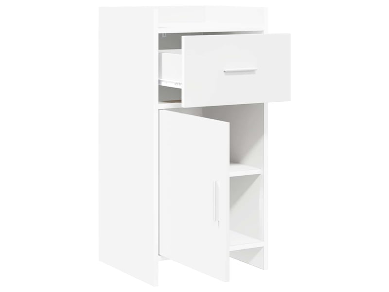  Buffet - bahut - meuble de rangement blanc 40 x 36 x 80 cm bois d'ingénierie  - Conforama D