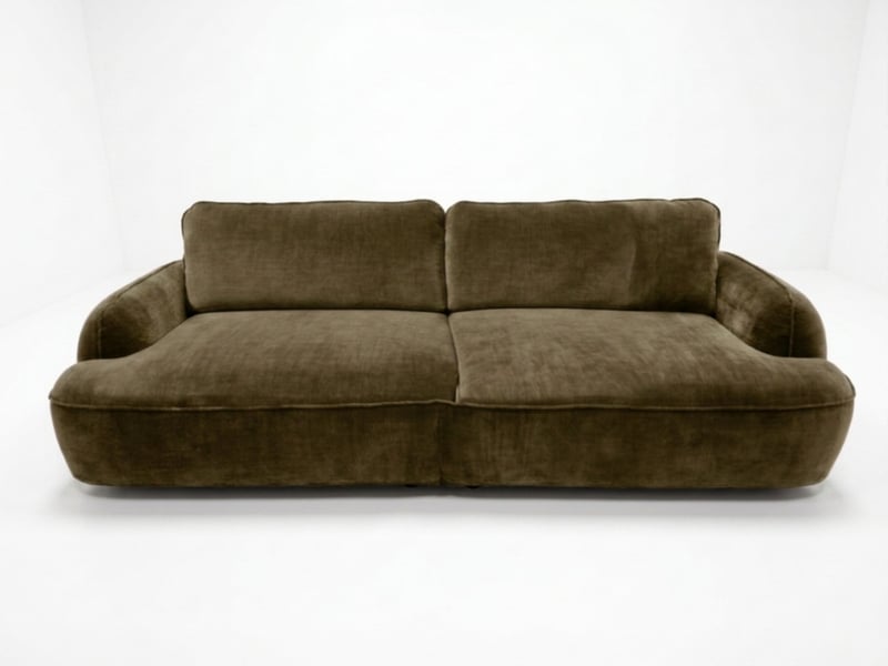  Bobochic canapé droit convertible 4 places celeste tissu lisse vert CELESTE - Conforama A