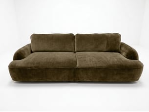 Canapé droit convertible <strong>BOBOCHIC</strong> <strong>CELESTE</strong> 4 places Tissu vert avec coffre de rangement