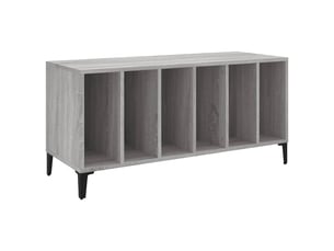 Armoire à disques, armoire de rangement sonoma gris 100x38x48 cm bois d'ingénierie shl8932