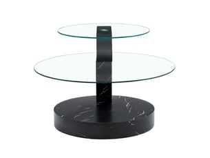 Table basse forme atypique coloris bicolore <strong>HAUSS SPOLE</strong> <strong></strong> - 69.9 cmx89.9 cm