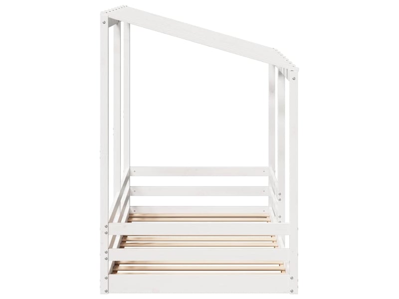  Lit pour enfants - lit jeune sans matelas blanc 100x200 cm bois pin massif  - Conforama E