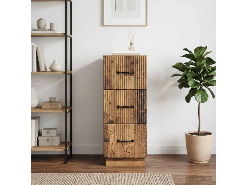  Armoire de rangement bureau, armoire à tiroirs 33 x 34.5 x 87 cm bois d'ingénierie shl7754  - Conforama D