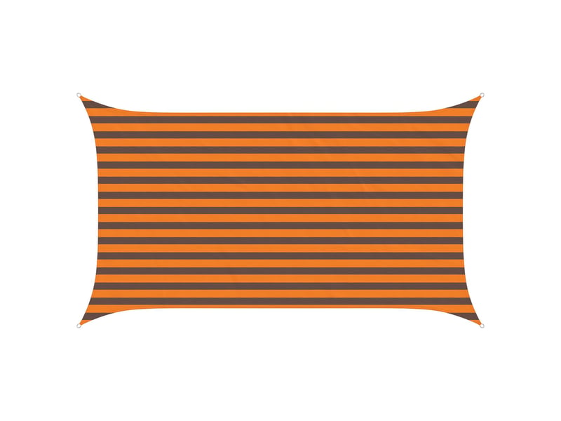 Voile d'ombre - voile d'ombrage - voile parasol orange et marron 2 x 3,5 m 100 % polyester oxford - Conforama A