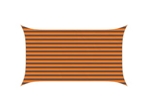 Voile d'ombre - voile d'ombrage - voile parasol orange et marron 2 x 3,5 m 100 % polyester oxford