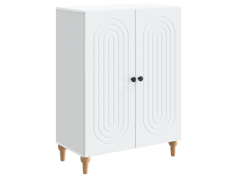 Buffet - bahut - meuble de rangement blanc 66 x 34,5 x 90 cm bois d'ingénierie - Conforama A